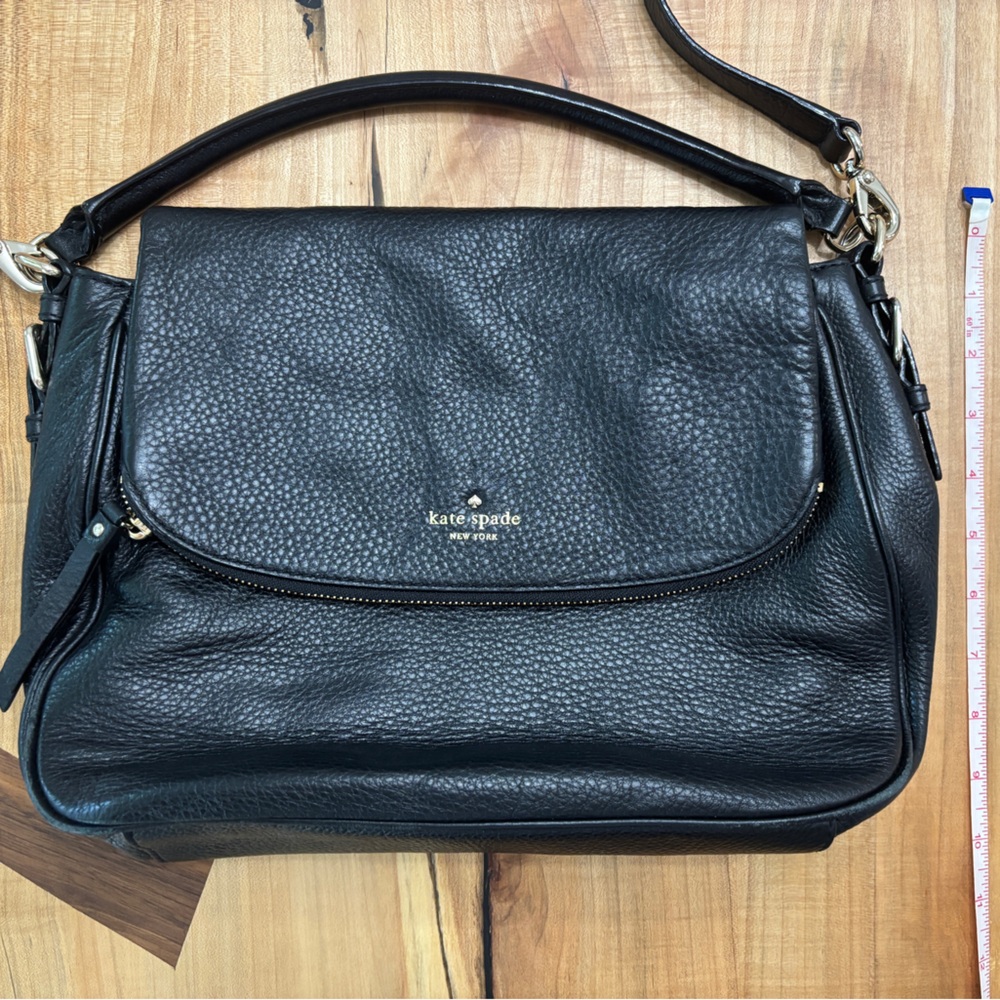 Kate Spade Black Leather Shoulder Bag